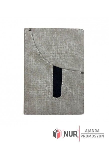 Termo Deri Kapaklı Cepli Tarihsiz Defter